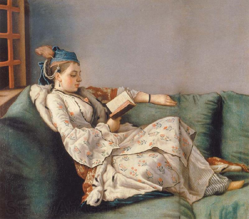 Jean-Etienne Liotard Marie Adelade of France Norge oil painting art